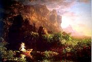 Thomas Cole Voyage of Life Childhood oil painting reproduction